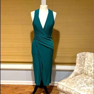 Rachel Roy matte jersey faux wrap dress